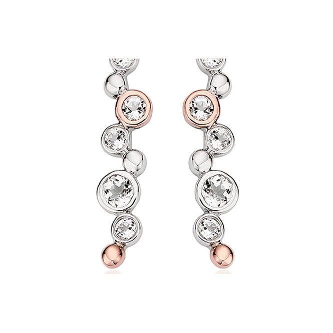 Clogau Celebration Silver Drop Earrings