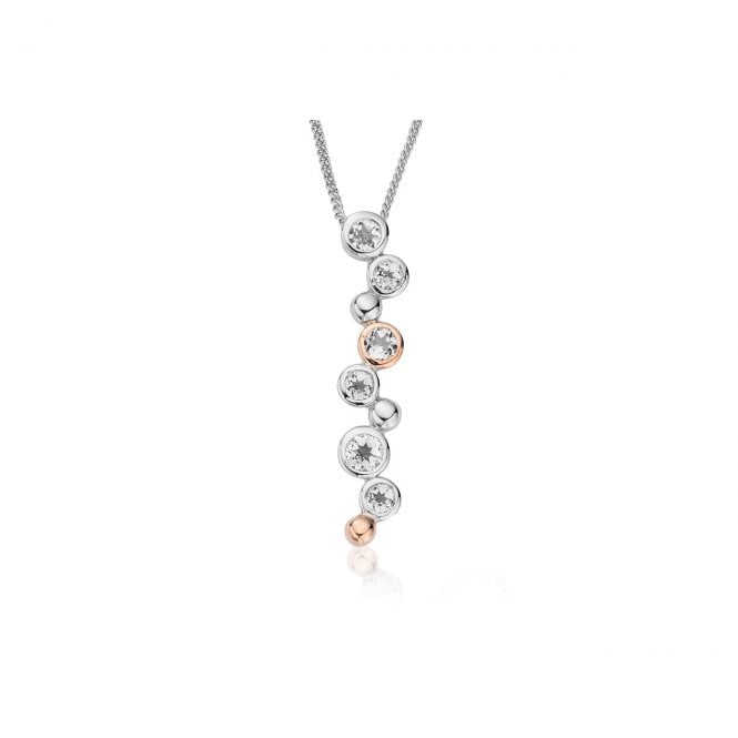 Clogau Celebration Silver Drop Pendant Necklace