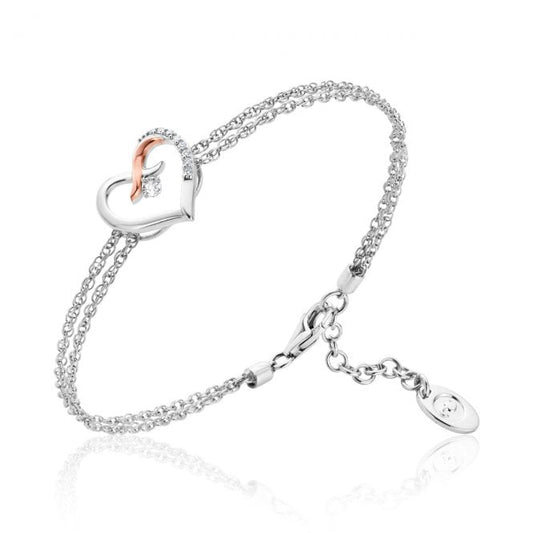 Clogau Kiss White Topaz Bracelet