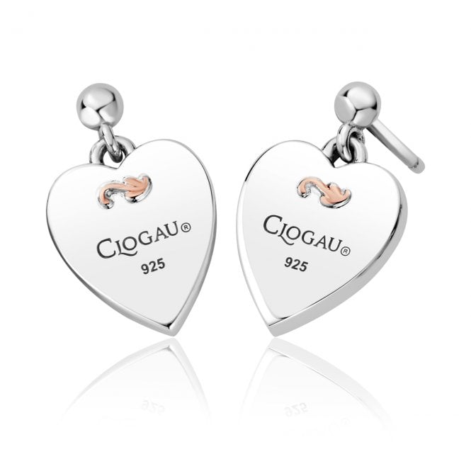 Tree of Life Insignia Heart Stud Earrings