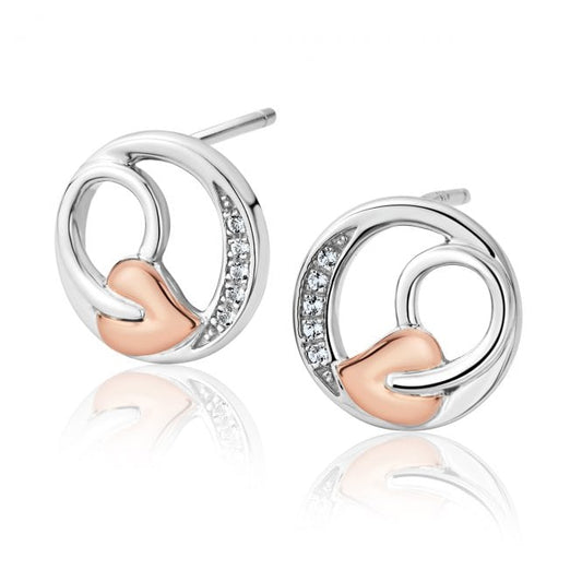 Tree of Life Silver Vine Stud Earrings