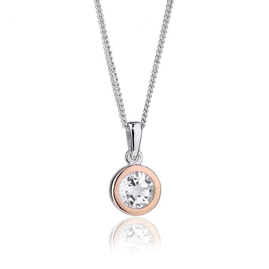 Clogau Celebration Silver Single Stone Pendant Necklace