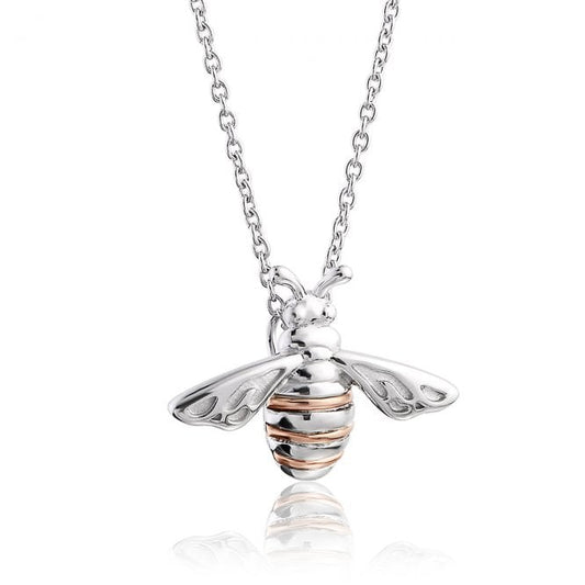 Honey Bee Silver Pendant Necklace