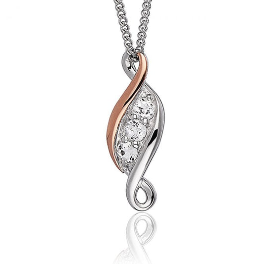 Past Present Future Silver Pendant Necklace