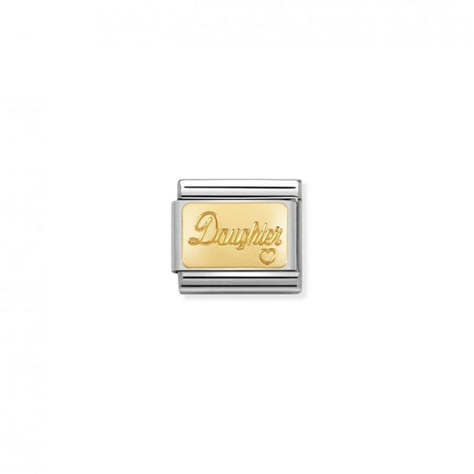 Nomination Classic Gold Daughter Friends & Family Charm