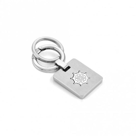 Nomination Brushed Steel Boatwheel Keyring