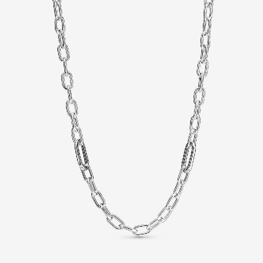 ME Silver Link Chain Necklace, 50cm