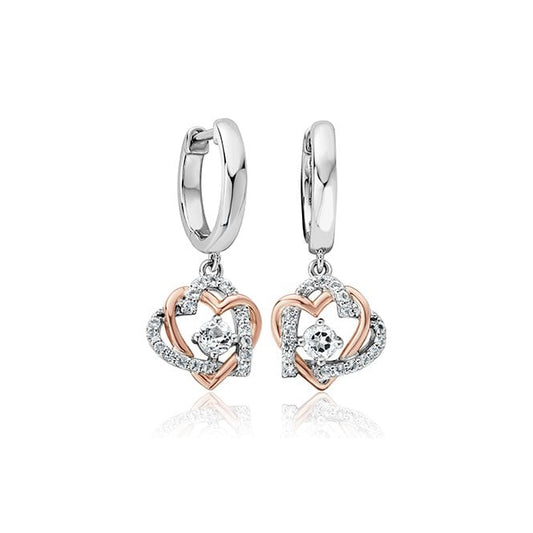 Always in My Heart Silver Drop Earrings