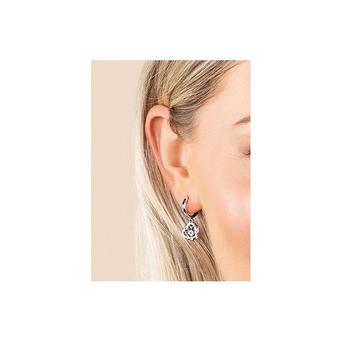 Always in My Heart Silver Drop Earrings