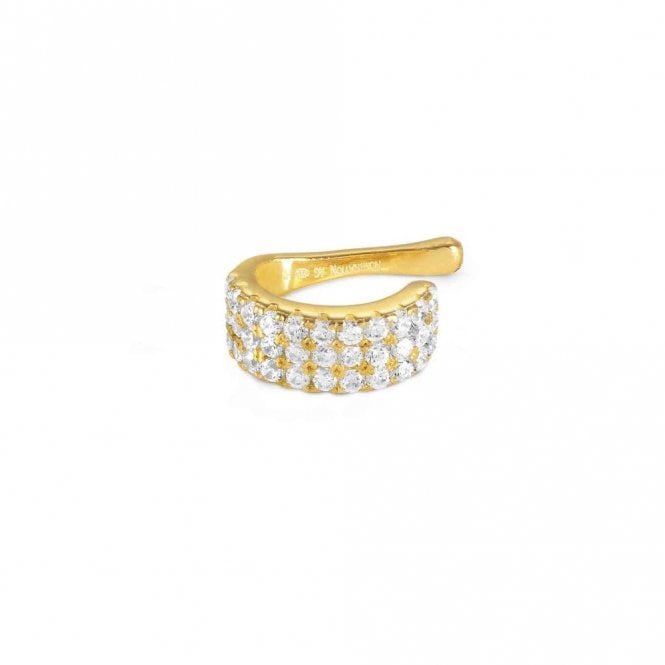 Sentimental Large Gold Pave CZ Ear Cuff