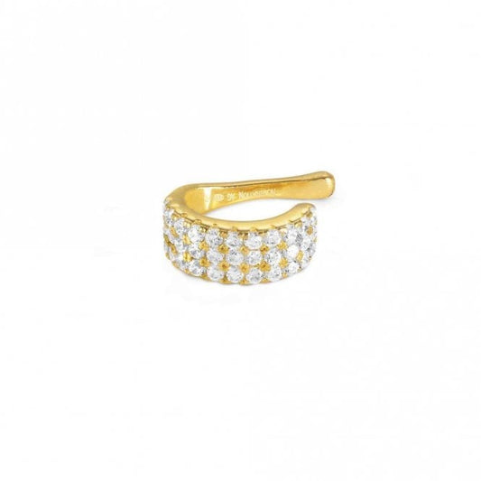 Sentimental Large Gold Pave CZ Ear Cuff