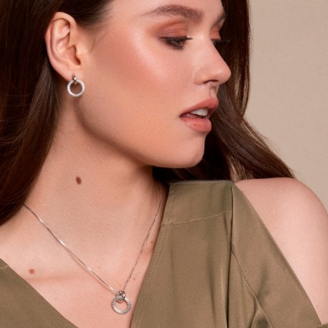 Silver Woven Earrings