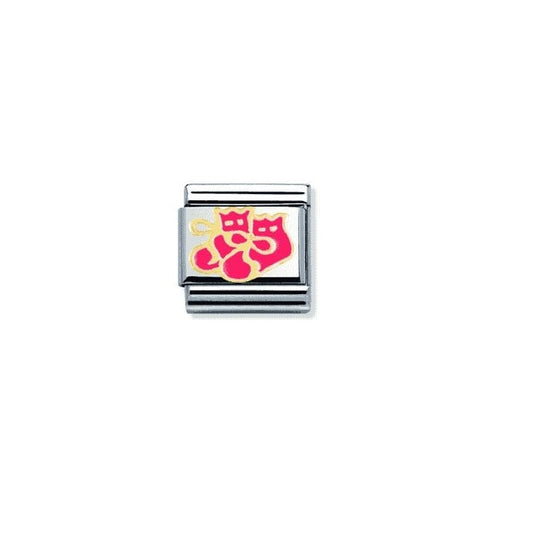Nomination Classic Gold Pink Baby Girl Shoe Charm