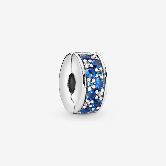 Blue Pave Clip Charms