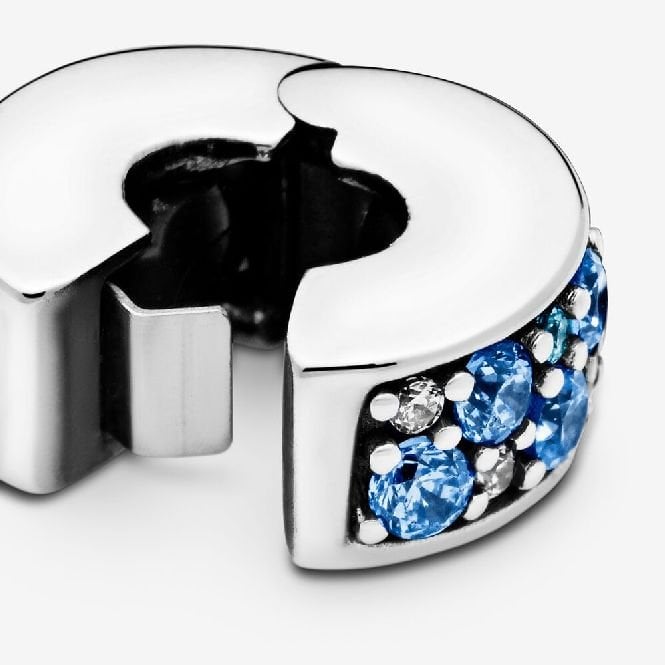 Blue Pave Clip Charms