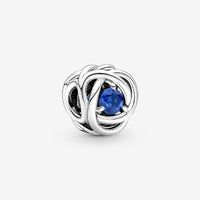 September Birthstone Eternity Circle Charms