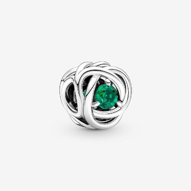 May Birthstone Eternity Circle Charms
