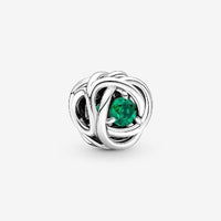 May Birthstone Eternity Circle Charms