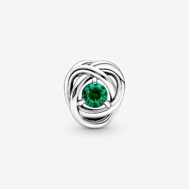 May Birthstone Eternity Circle Charms