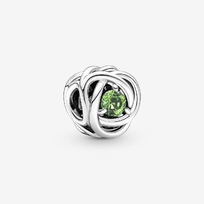 August Birthstone Eternity Circle Charms
