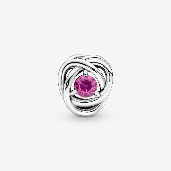 October Birthstone Eternity Circle Charms