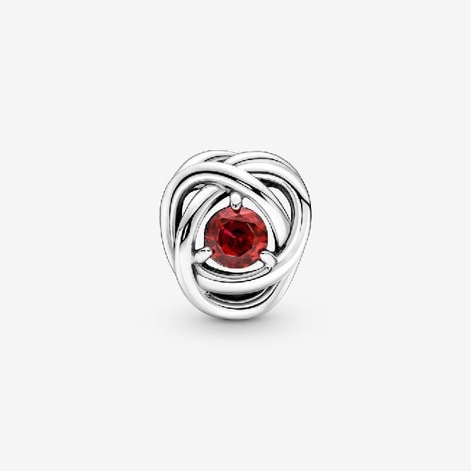 July Birthstone Eternity Circle Charms