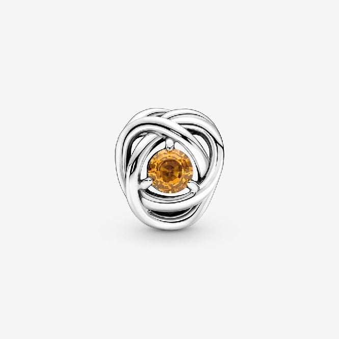 November Birthstone Eternity Circle Charms
