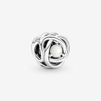 June Birthstone Eternity Circle Charms