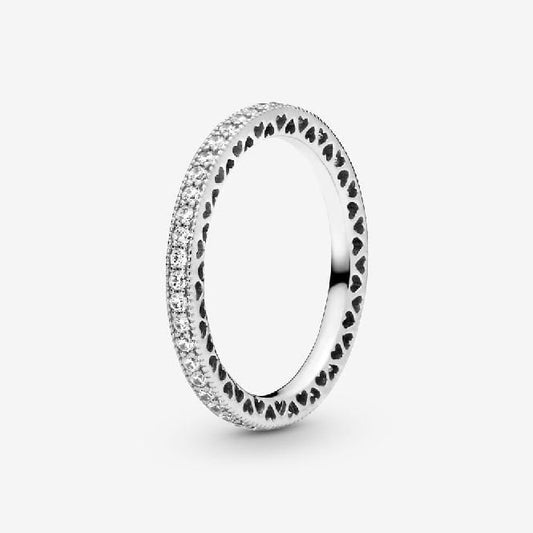 Sparkle & Hearts Ring, Size 52