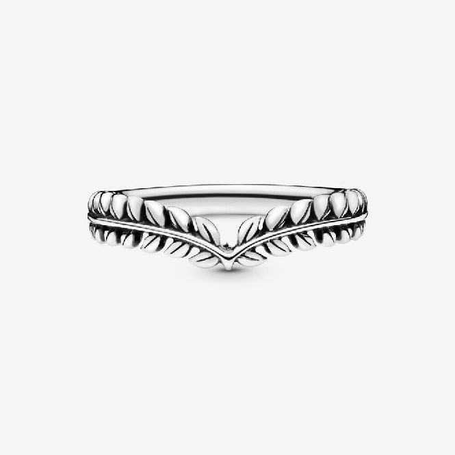 Wheat Grains Wishbone Ring, Size 54