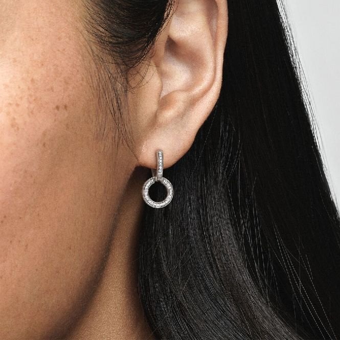Signature Sparkling Double Hoop Earrings