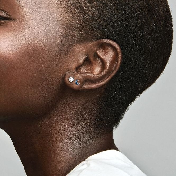 ME My Moon Single Silver Stud Earring