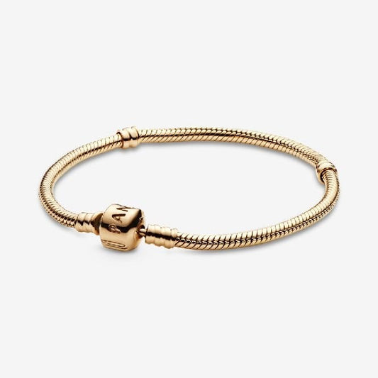 Moments 14kt Gold Snake Chain Bracelet, 19cm
