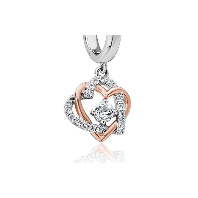 Always in My Heart Silver Drop Earrings