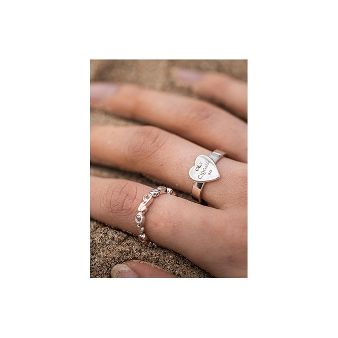 Tree of Life Silver Stacking Ring, Size O