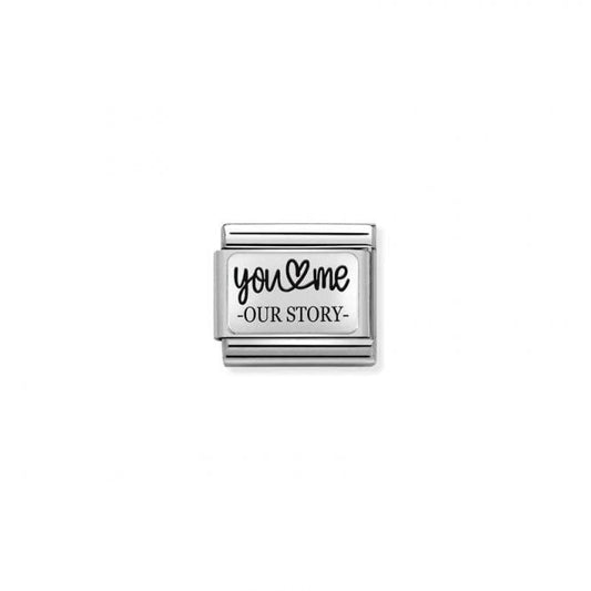 Classic Silver You and Me Story Love & Hearts Charms