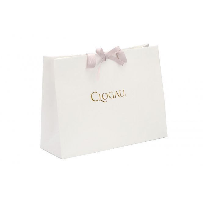 Cariad Sparkle Silver Heart Drop Earrings