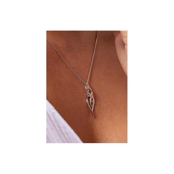 Swallow Falls Silver Pendant Necklace