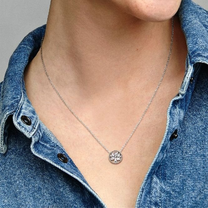 Sparkling Family Tree Necklace, 45cm