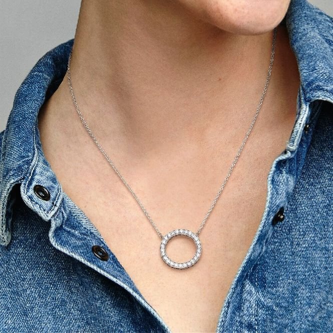 Circle of Sparkle Necklace, 45cm