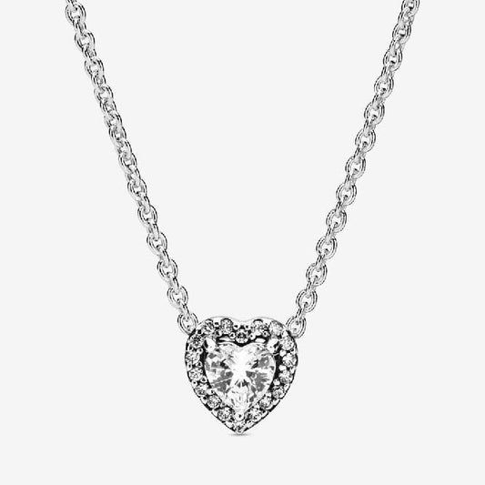 Elevated Heart Necklace, 45cm