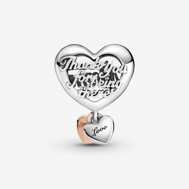 Thank You Mum Heart Charms