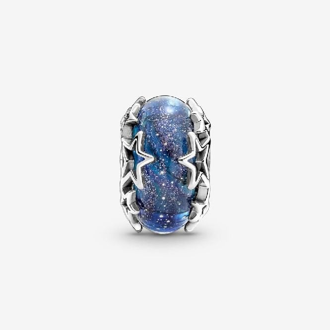Galaxy Blue & Star Murano Charms