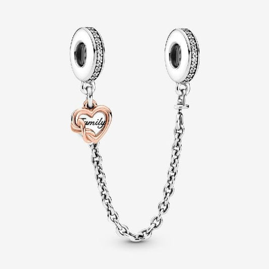 Family Heart Safety Chains, 5cm