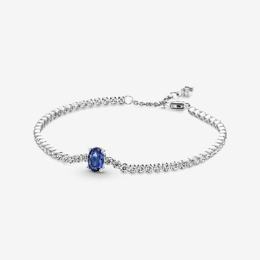 Sparkling Pave Tennis Bracelet, 18cm