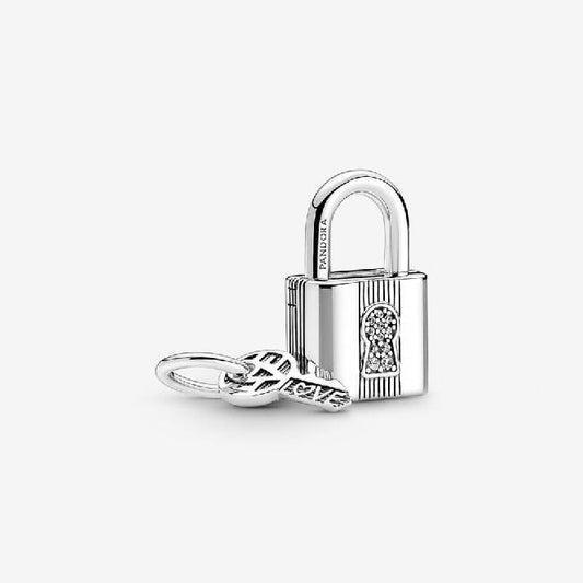 Padlock and Key Dangle Charms