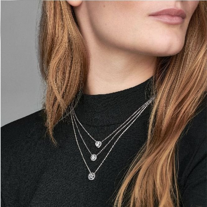 Elevated Heart Necklace, 45cm