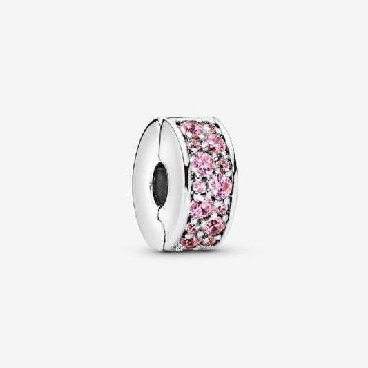 Pink Pave Clip Charms