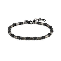 Instinct Steel & Stones Vintage Lava Stone Bracelet