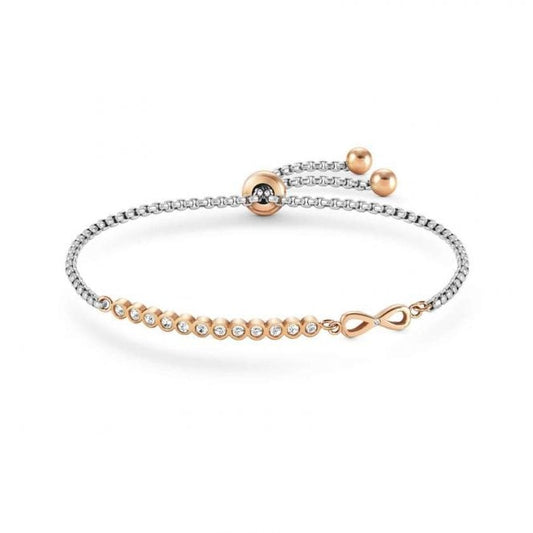 Milleluci Rose Gold and CZ Infinite Bracelet